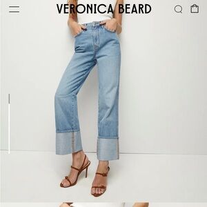 Veronica beard Dylan cuffed straight leg jeans 27